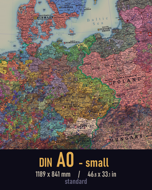 Europe 1444 map - A0