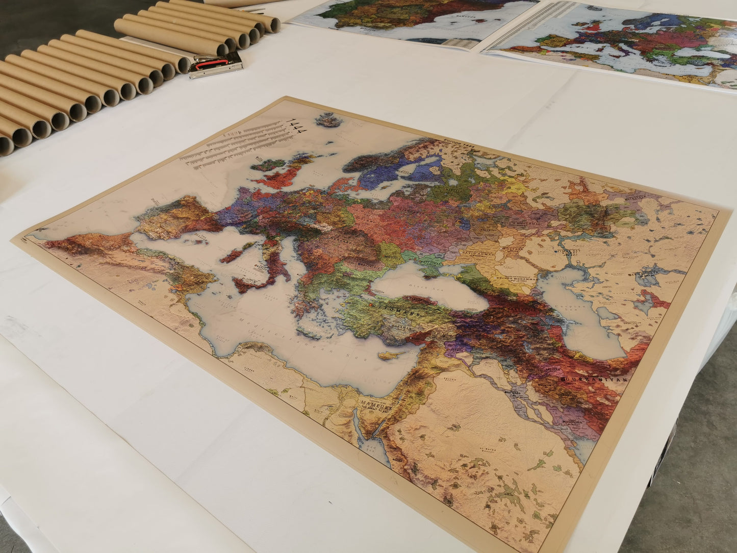 Europe 1444 map - A0