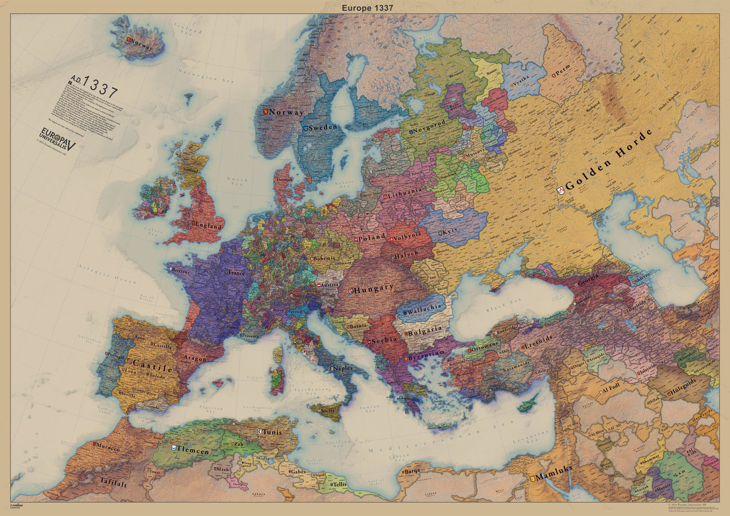 Europe 1337 map - B0