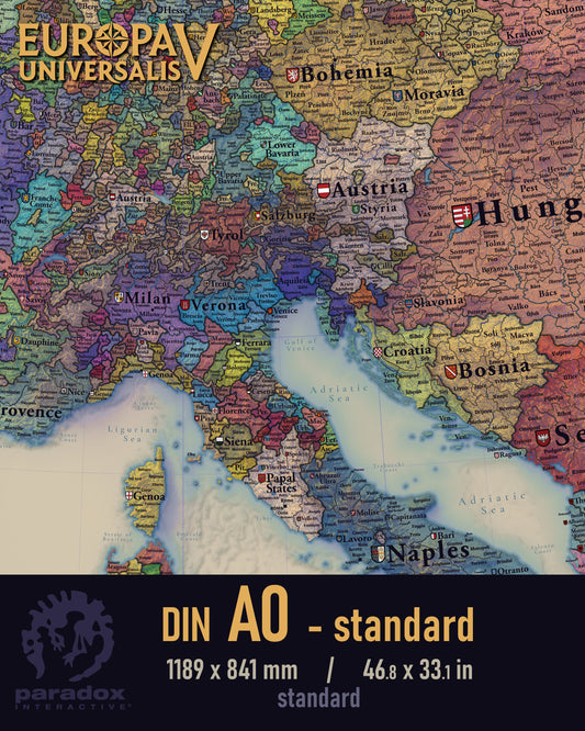 Europe 1337 map - A0