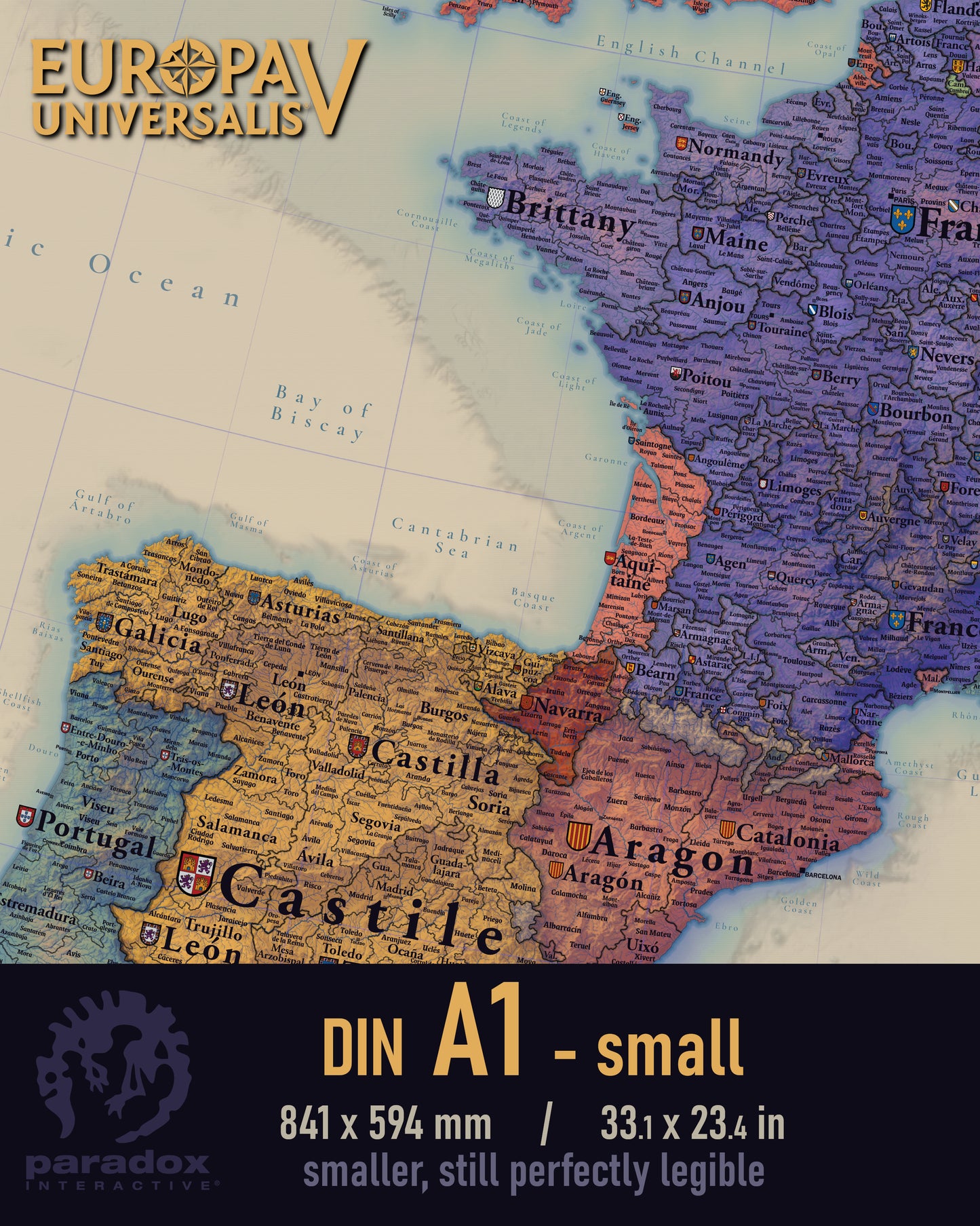 Europe 1337 map - A1